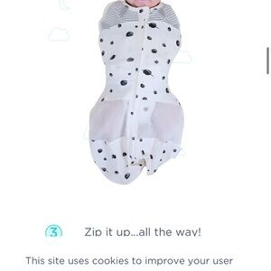 Happiest baby Polka Dot 5 second swaddle size M